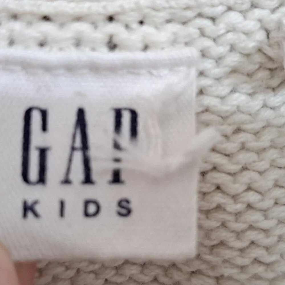 Gap Kids Girl's XS Sleeveless Off White Zip Front Pile Vest